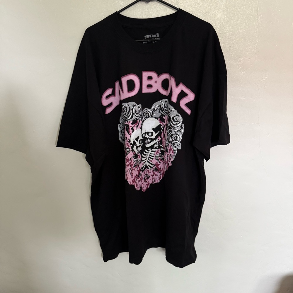 Sad Boyz Men’s Graphic Black T-Shirt